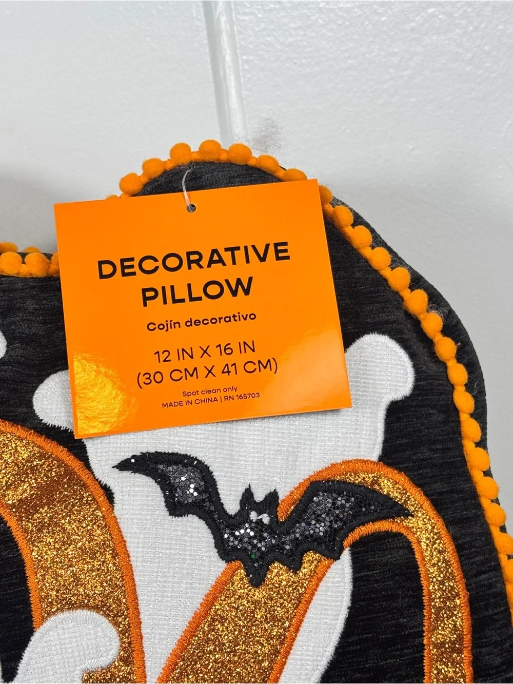 NEW The Halloween Shop Boo and Ghosts Halloween Pillow